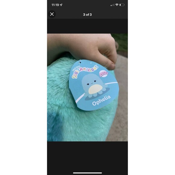 Squishmallows Ophelia Octopus 12" Fuzzamallow  - NEW 2022 - Picture 3 of 3